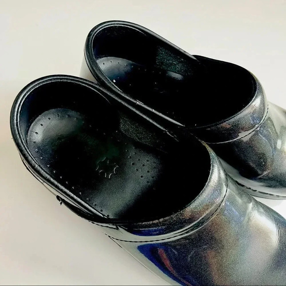 Dansko Iridescent Metallic Sparkle Glitter Clogs - Picture 9 of 9